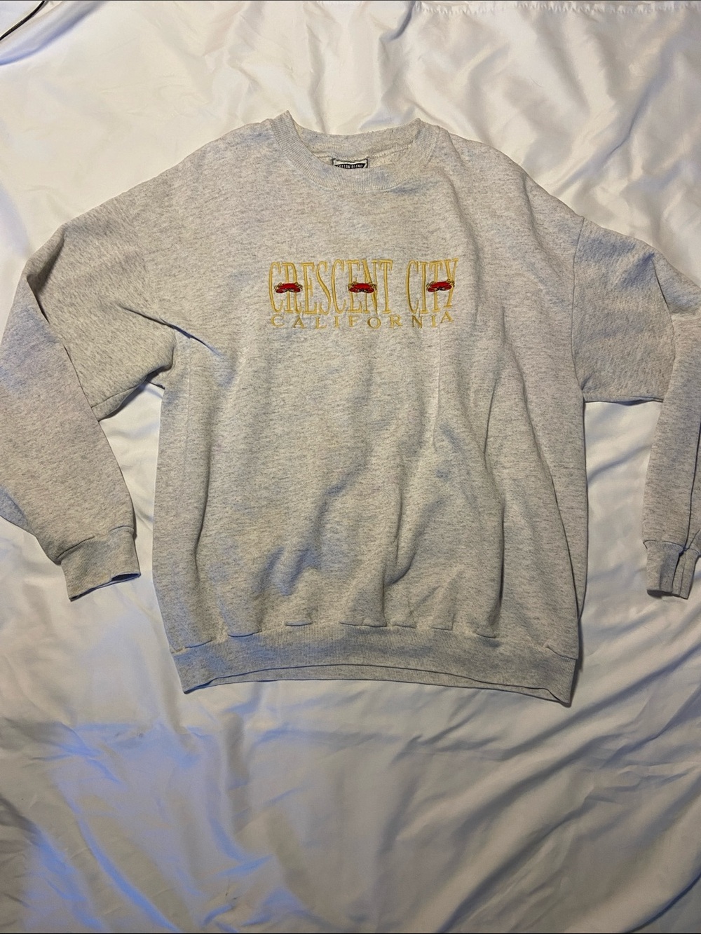 Vintage Lee Light Gray Crewneck Crescent City